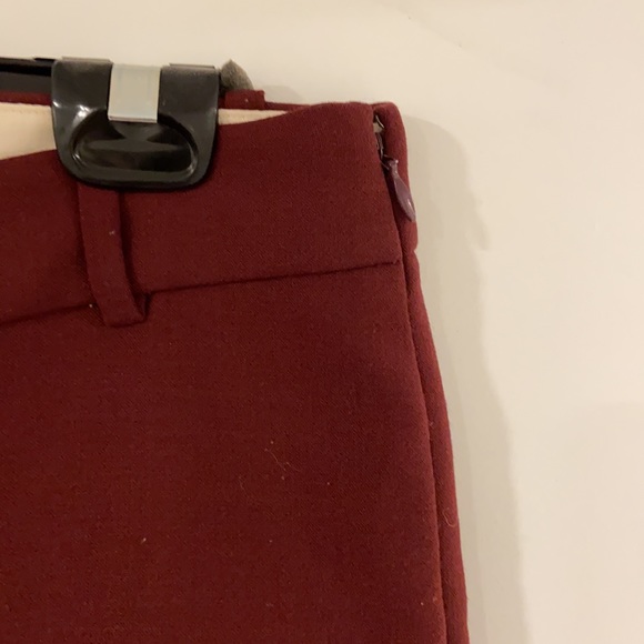 Burgundy J Crew Trousers - Picture 4 of 6